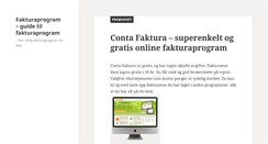 Desktop Screenshot of fakturaprogrammer.com