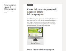 Tablet Screenshot of fakturaprogrammer.com